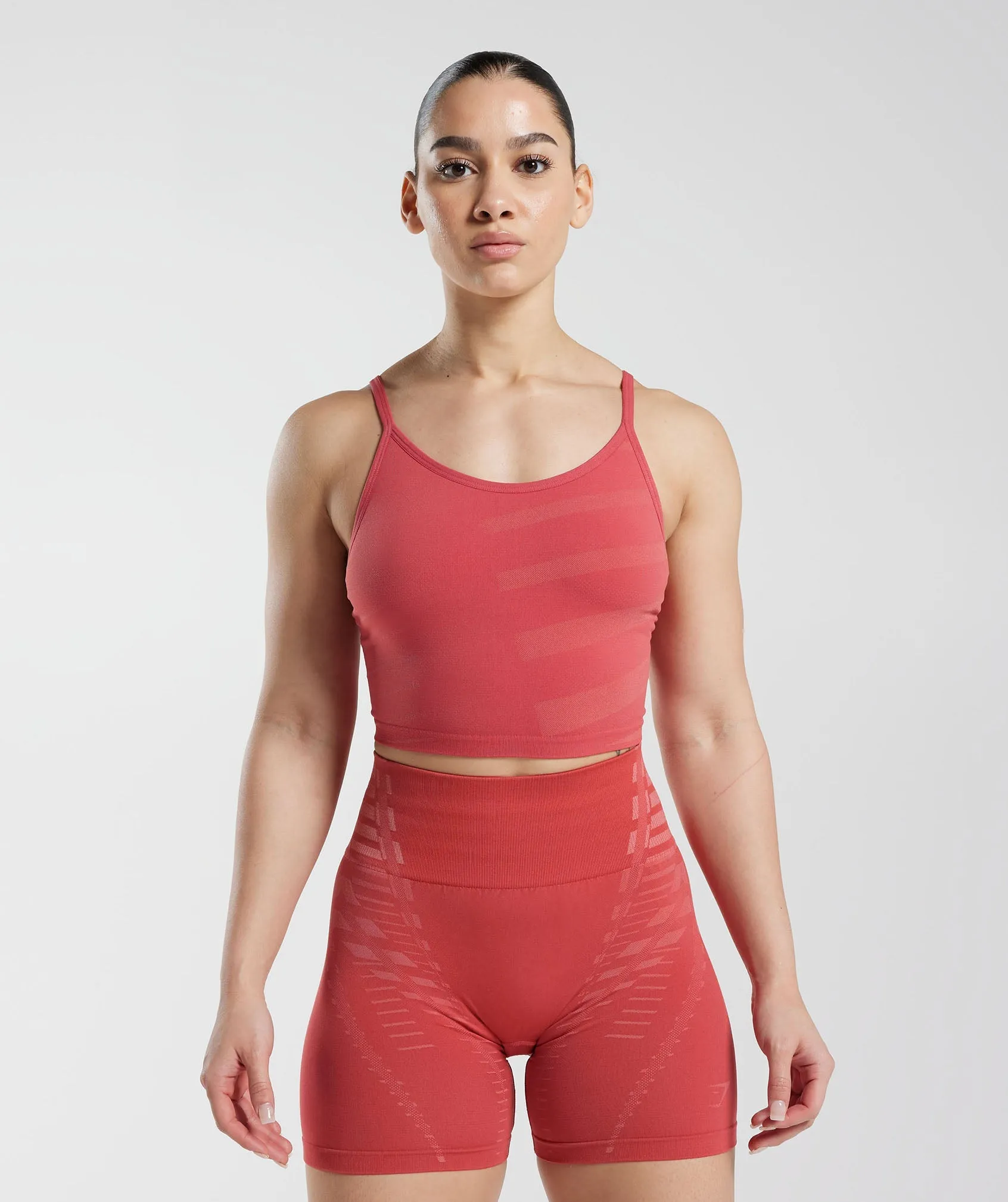 Gymshark Apex Limit Cami Tank - Light Sundried Red/Terracotta Pink