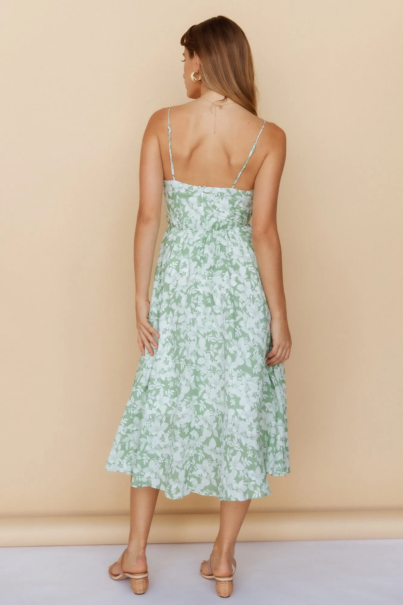 Knowing It All Midi Dress Green