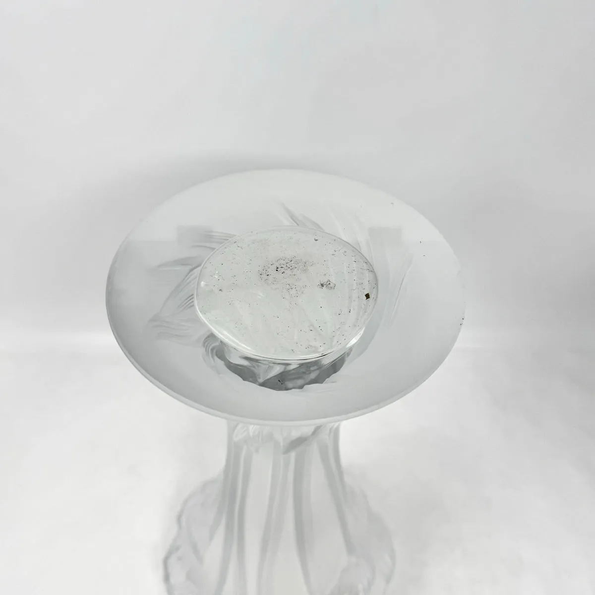 Lalique Button Rose Vase