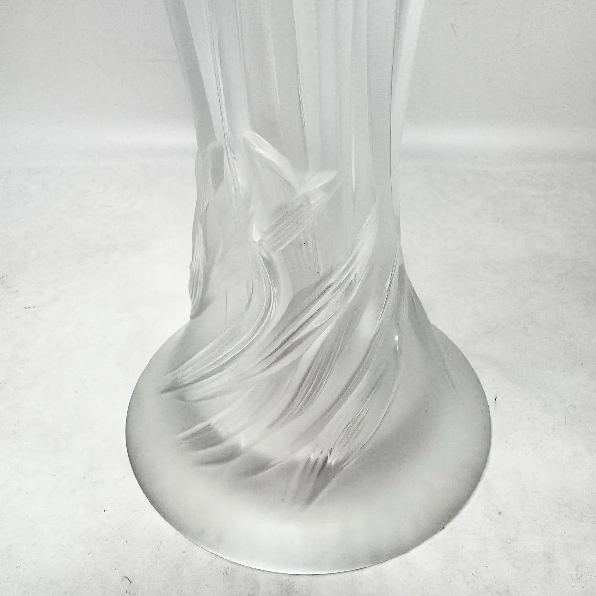 Lalique Button Rose Vase