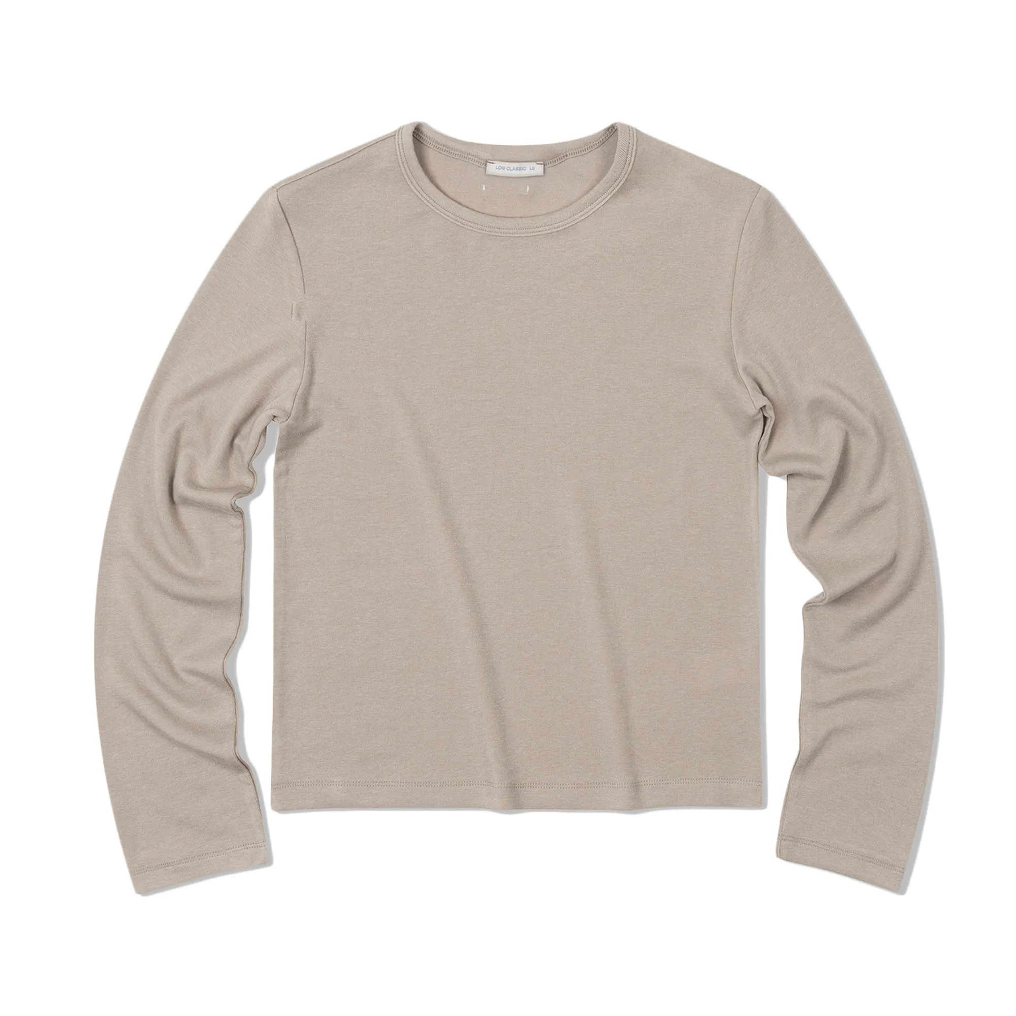 Low Classic Wool Jersey Warm T-Shirt Beige