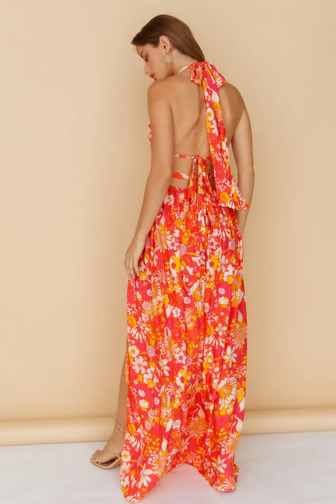 Make It Mine Maxi Dress Orange