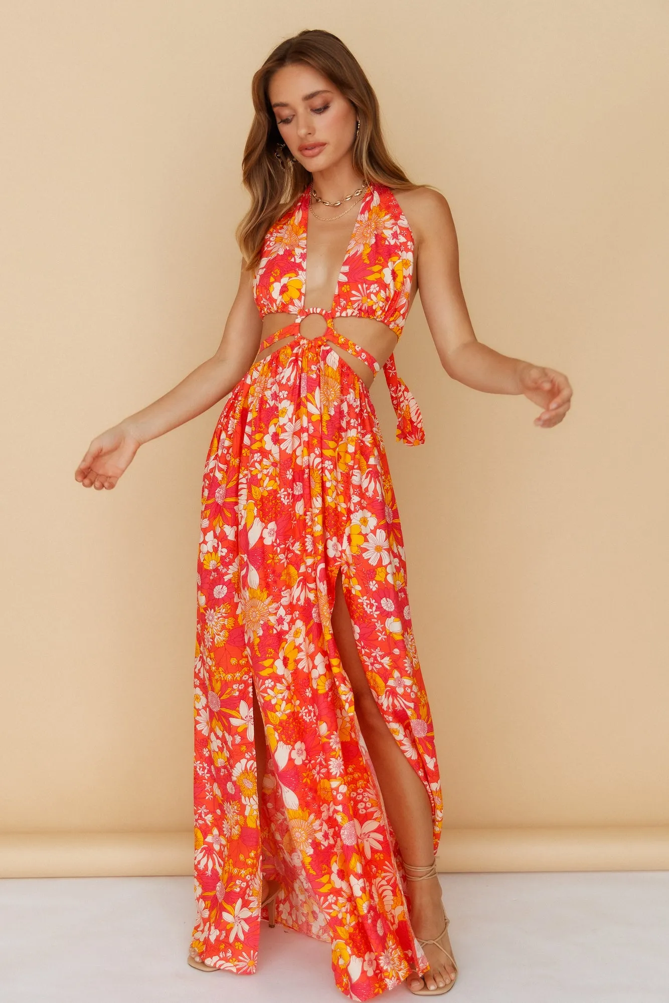 Make It Mine Maxi Dress Orange