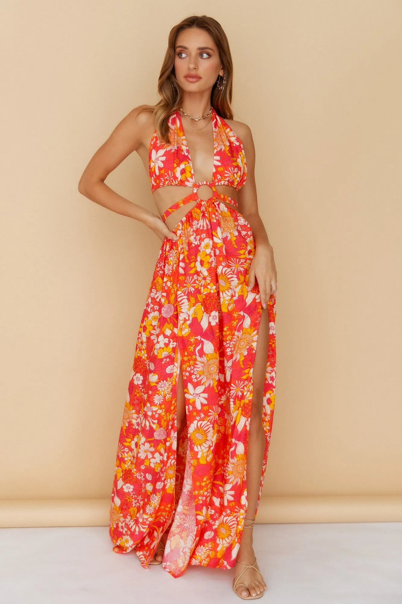 Make It Mine Maxi Dress Orange