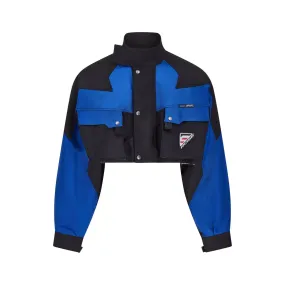 Martine Rose Cut Sports Jacket Blue-Black