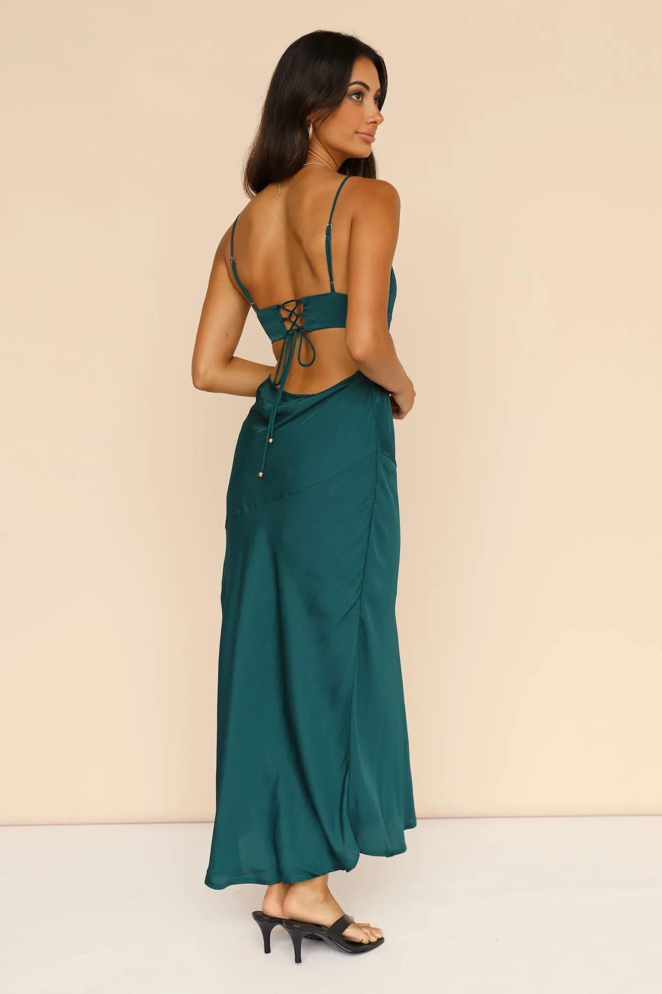 Melted Sugar Maxi Dress Forest Green