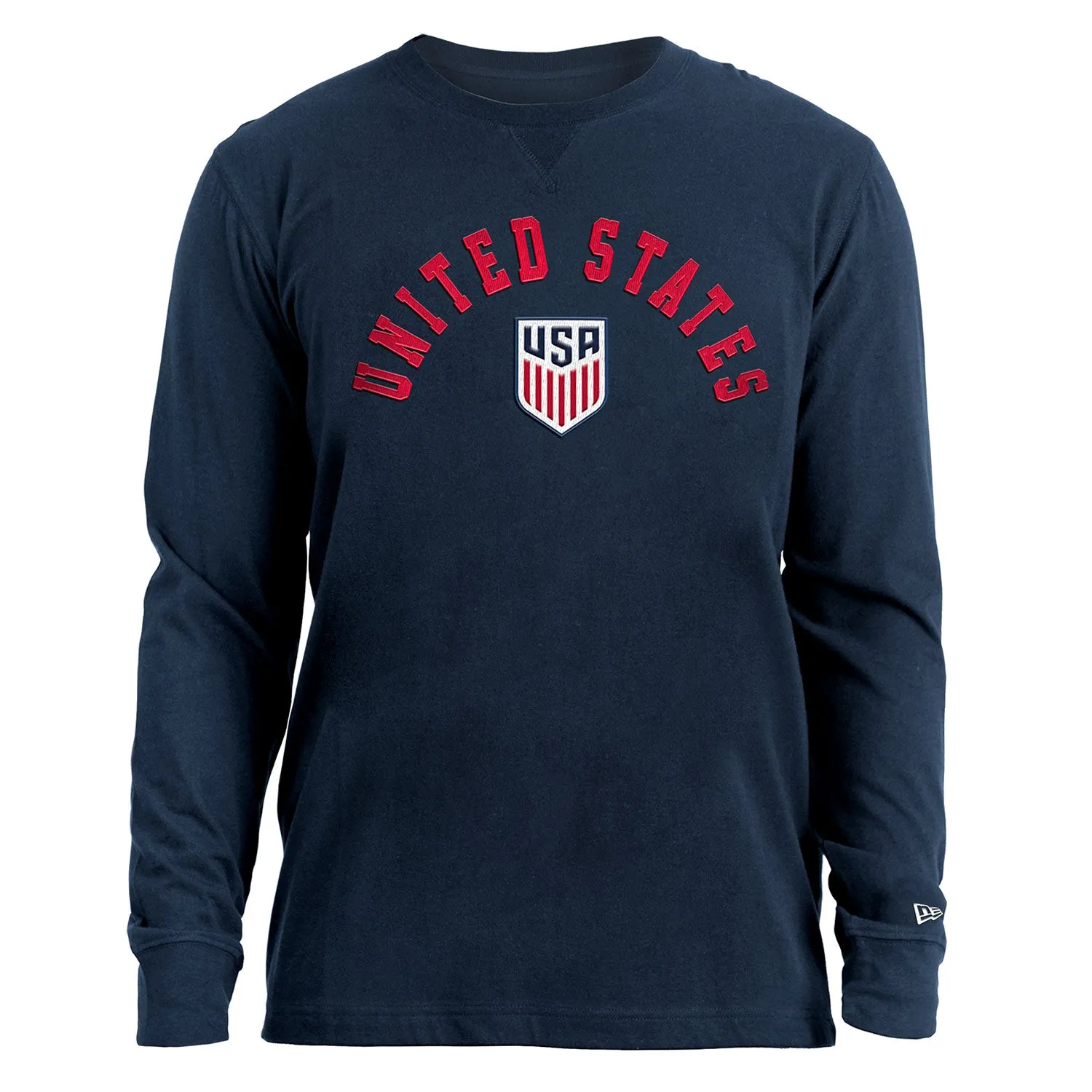 Men's New Era USMNT Long Sleeve Navy Tee