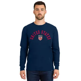 Men's New Era USMNT Long Sleeve Navy Tee