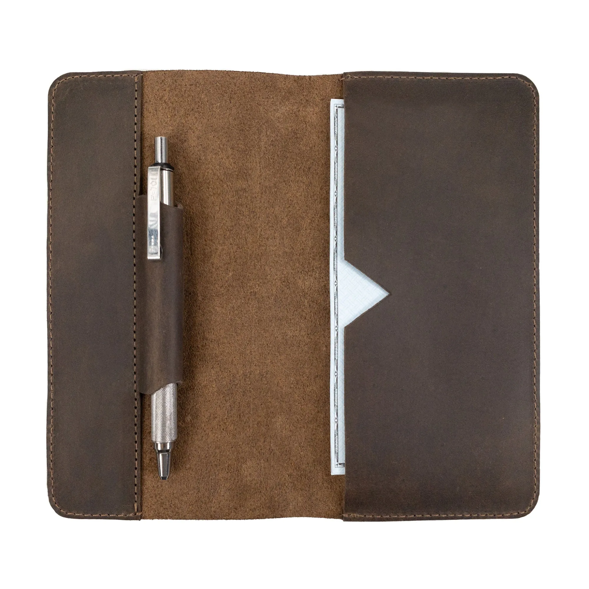 Minimalist Checkbook Cover with Pen Slot