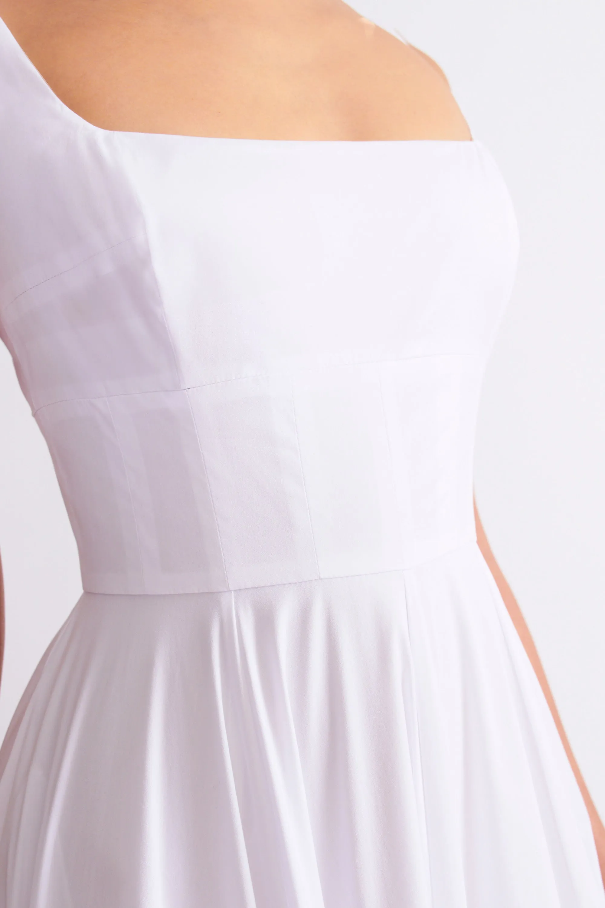 Nikush Dress In White Cotton