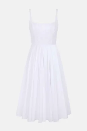 Nikush Dress In White Cotton