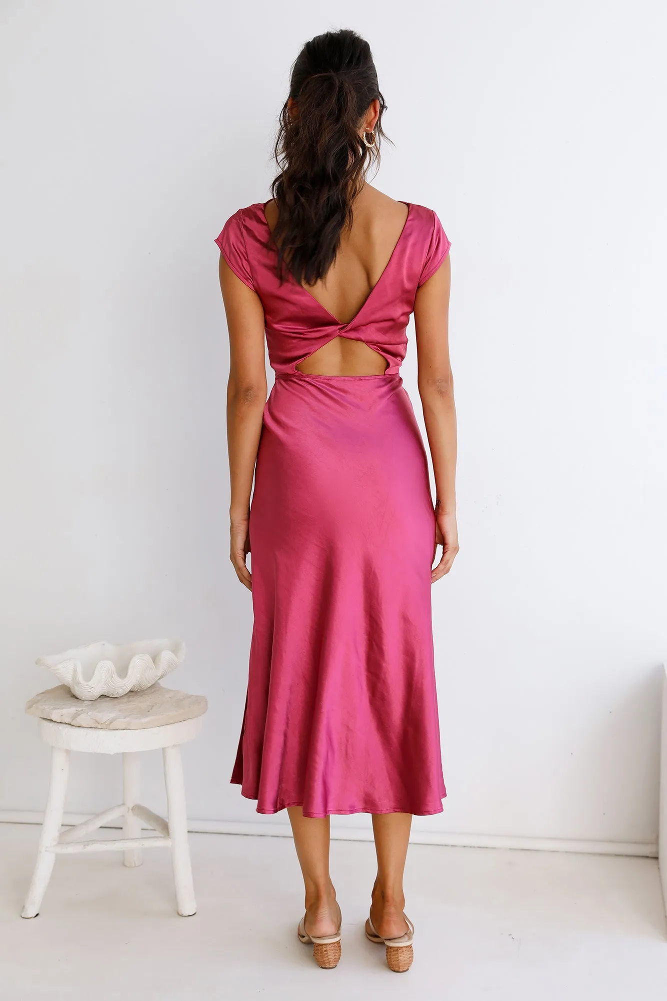 One Last Song Maxi Dress Fuchsia