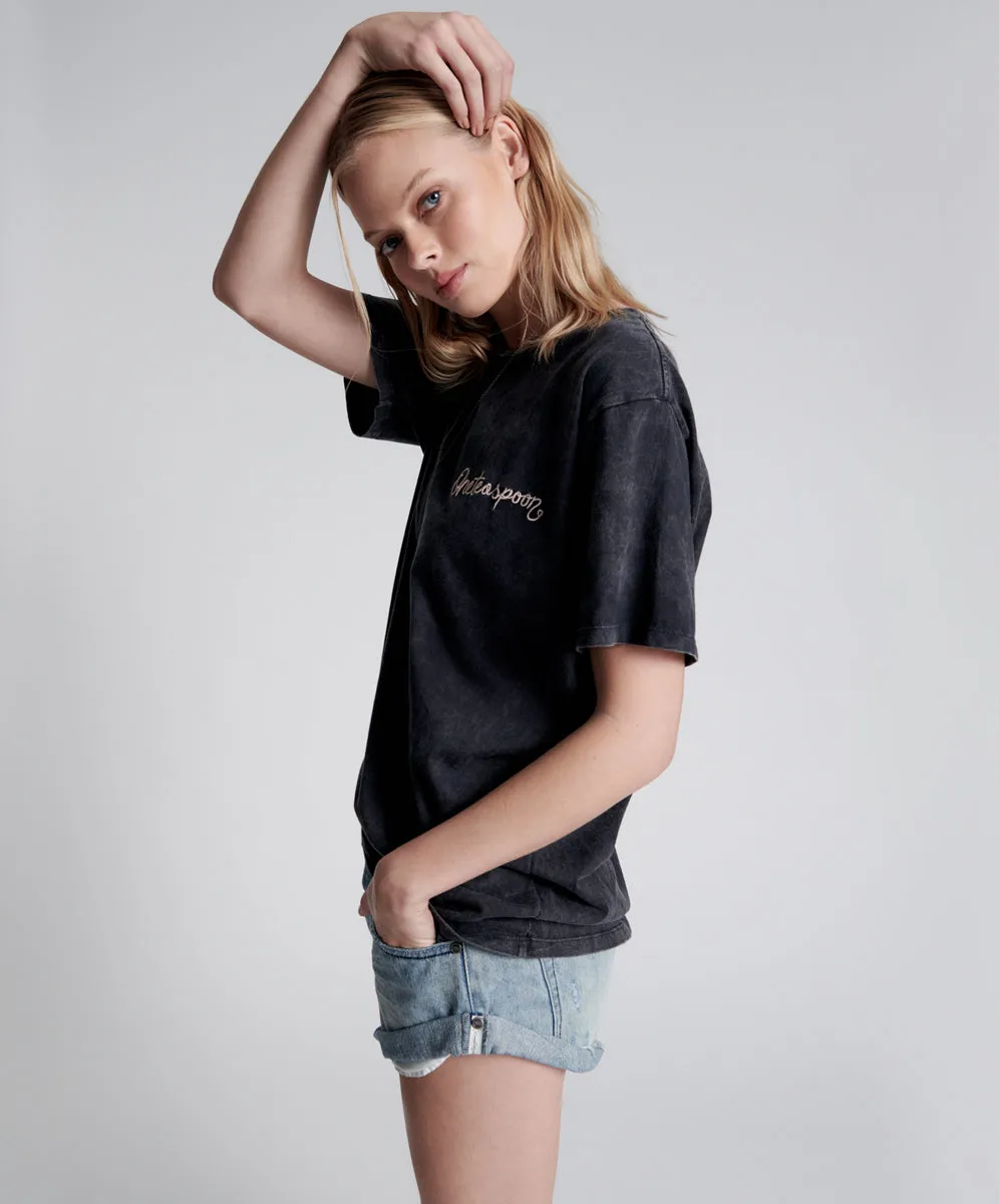 ONE TEASPOON EMBROIDERED UNISEX LOGO TEE