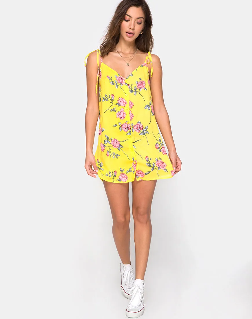 Osla Slip Dress in Candy Rose Yellow