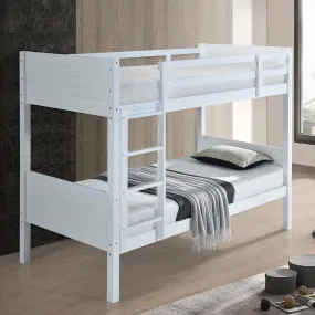 Oslo Basics Classic White Bunk Bed (Single Size)