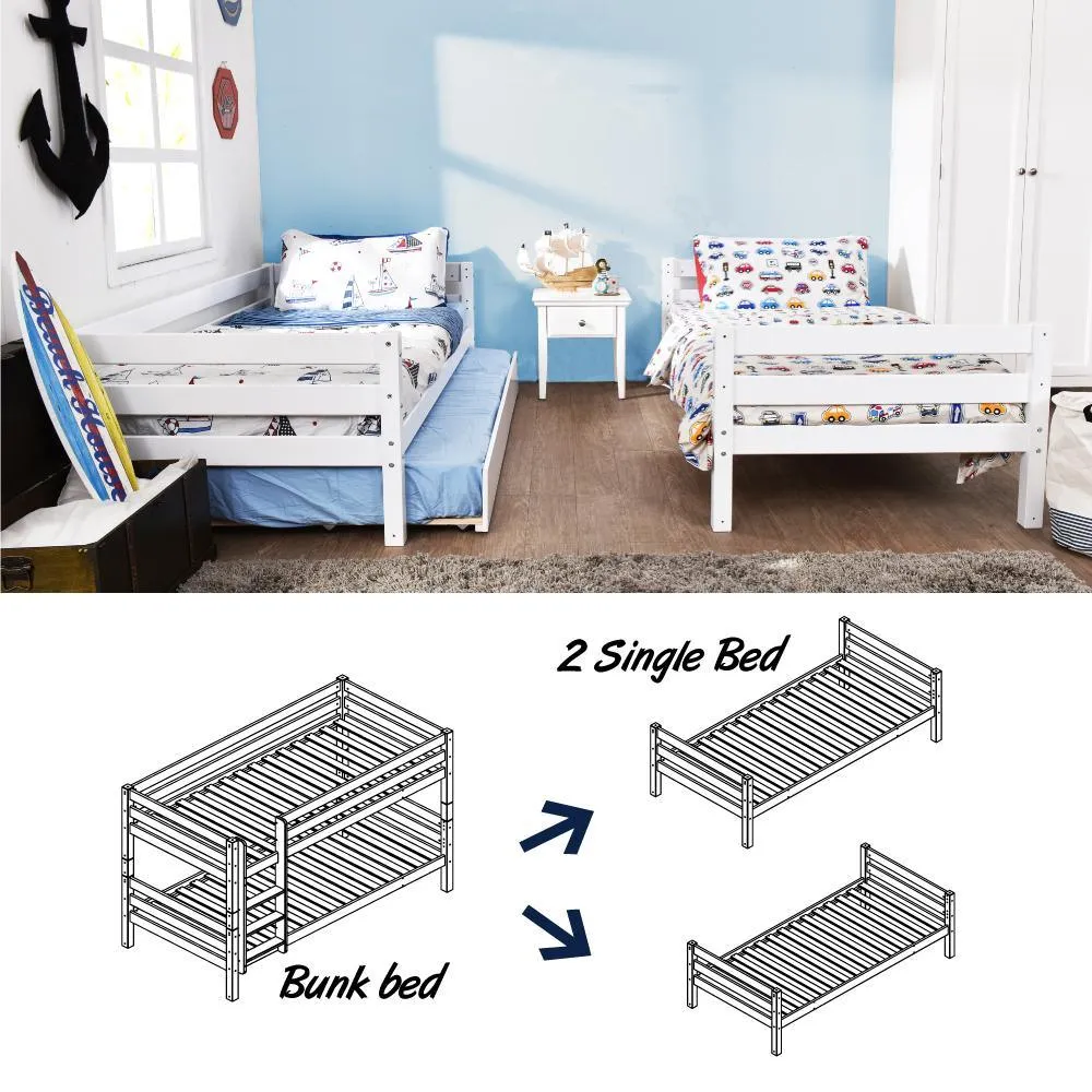 Oslo Basics Low Bunk Bed (with trundle option)