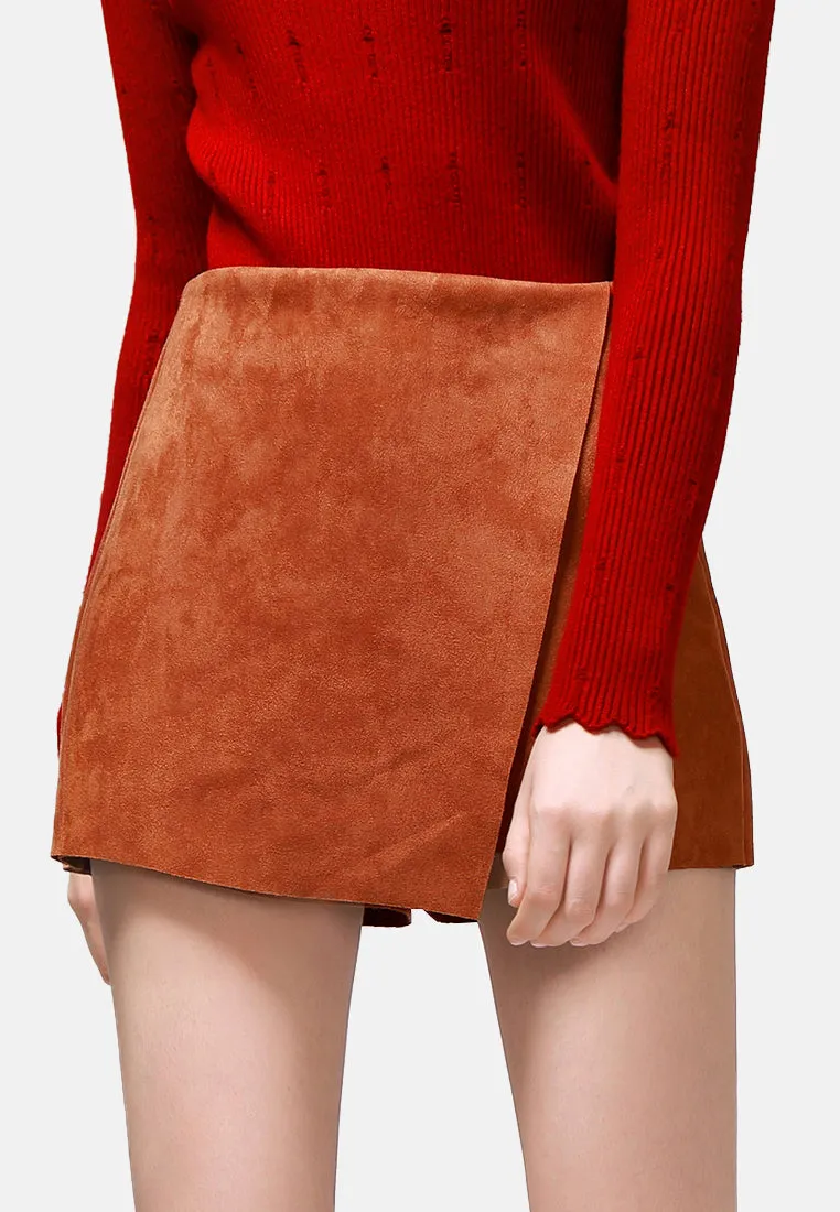 overlay flap skort