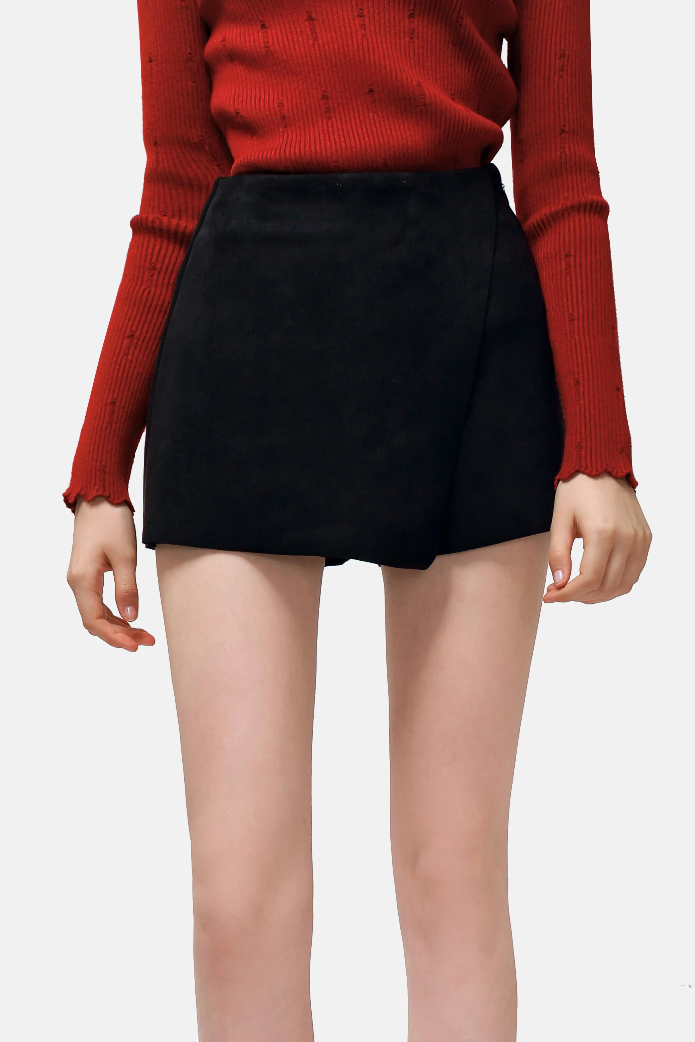 overlay flap skort