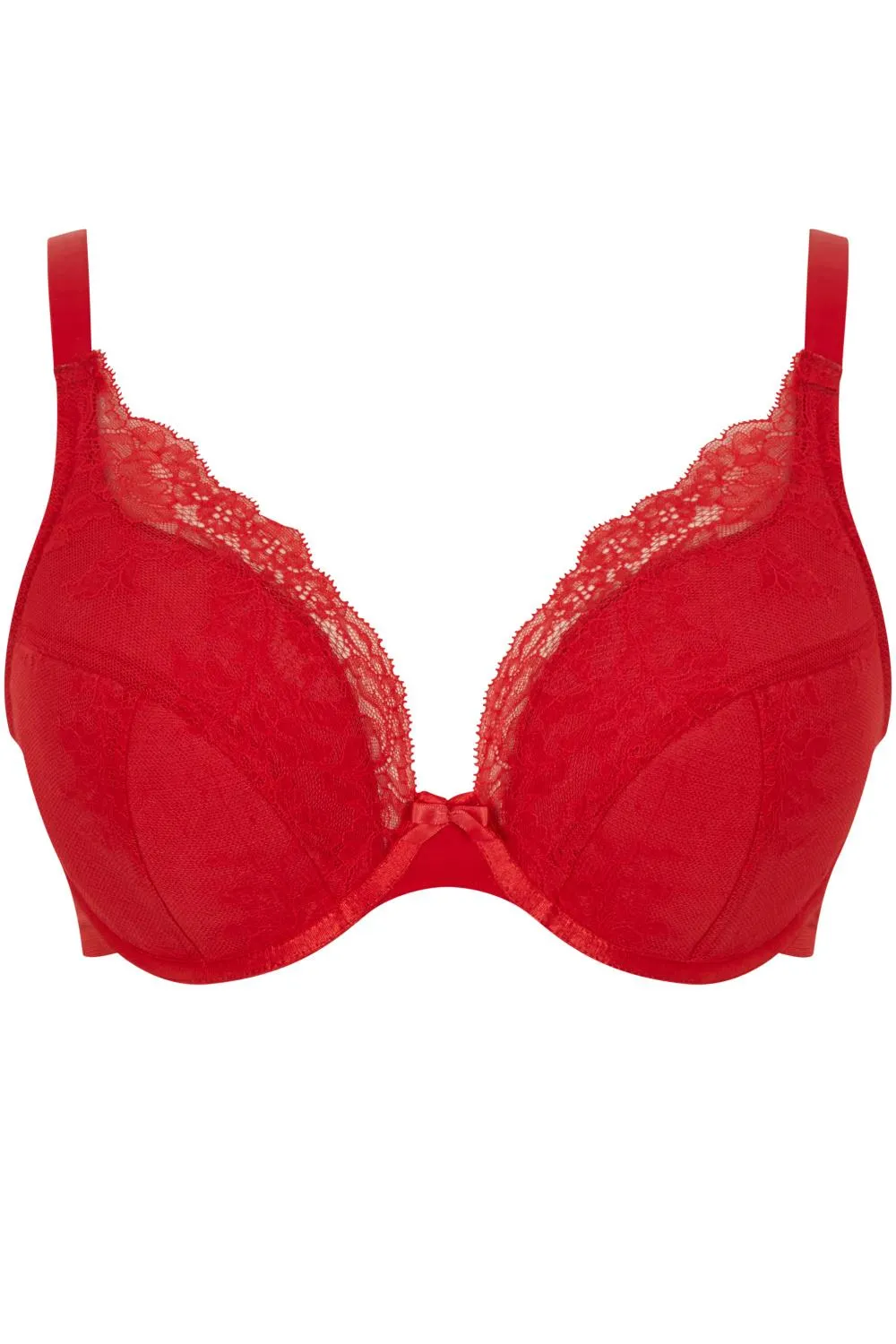 Panache ANA High Apex Padded Plunge Bra, Salsa Red (9391)