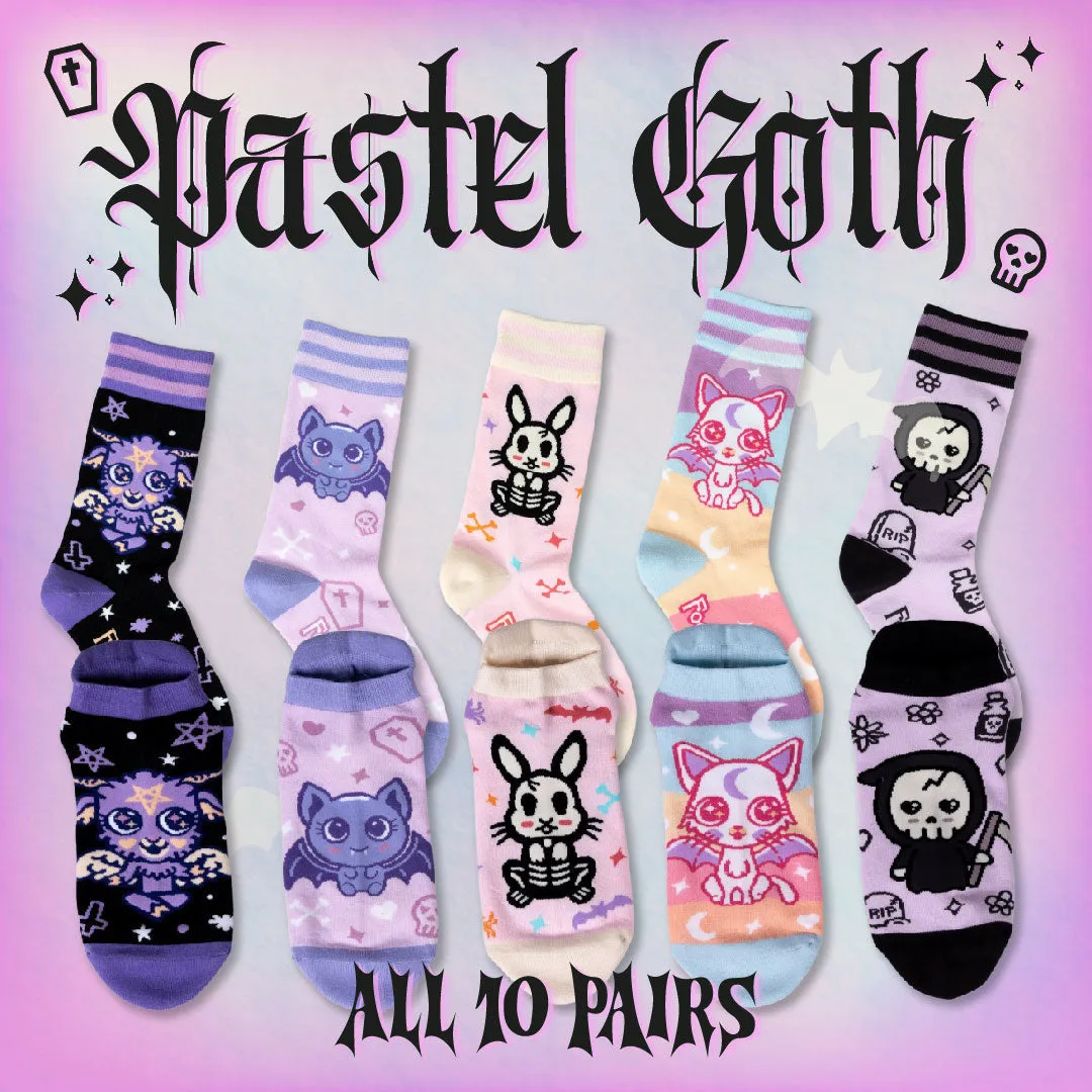 Pastel Goth All Socks Pack | 10 Designs