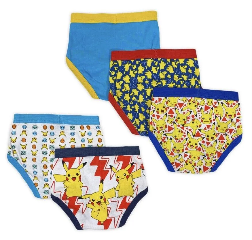 Pokemon Pack of 5 Underwear 12219