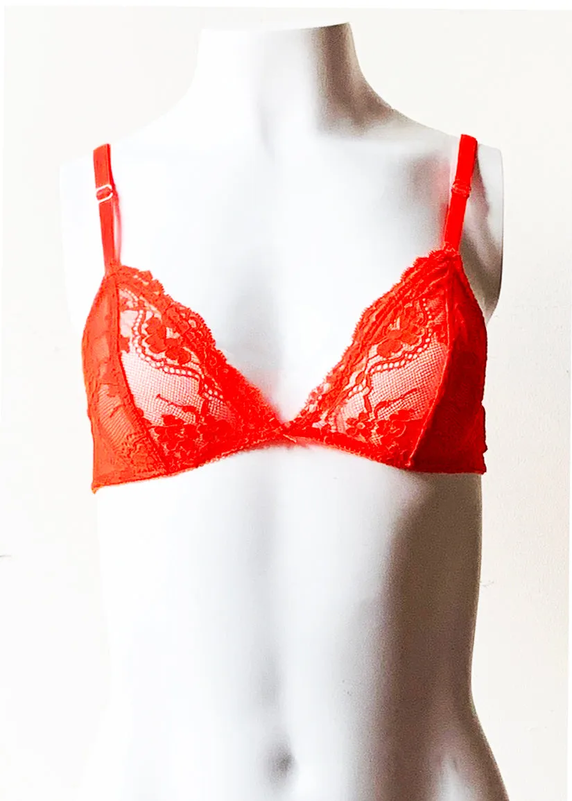 Poppy Flowers Triangle Bra in Basics And Brights