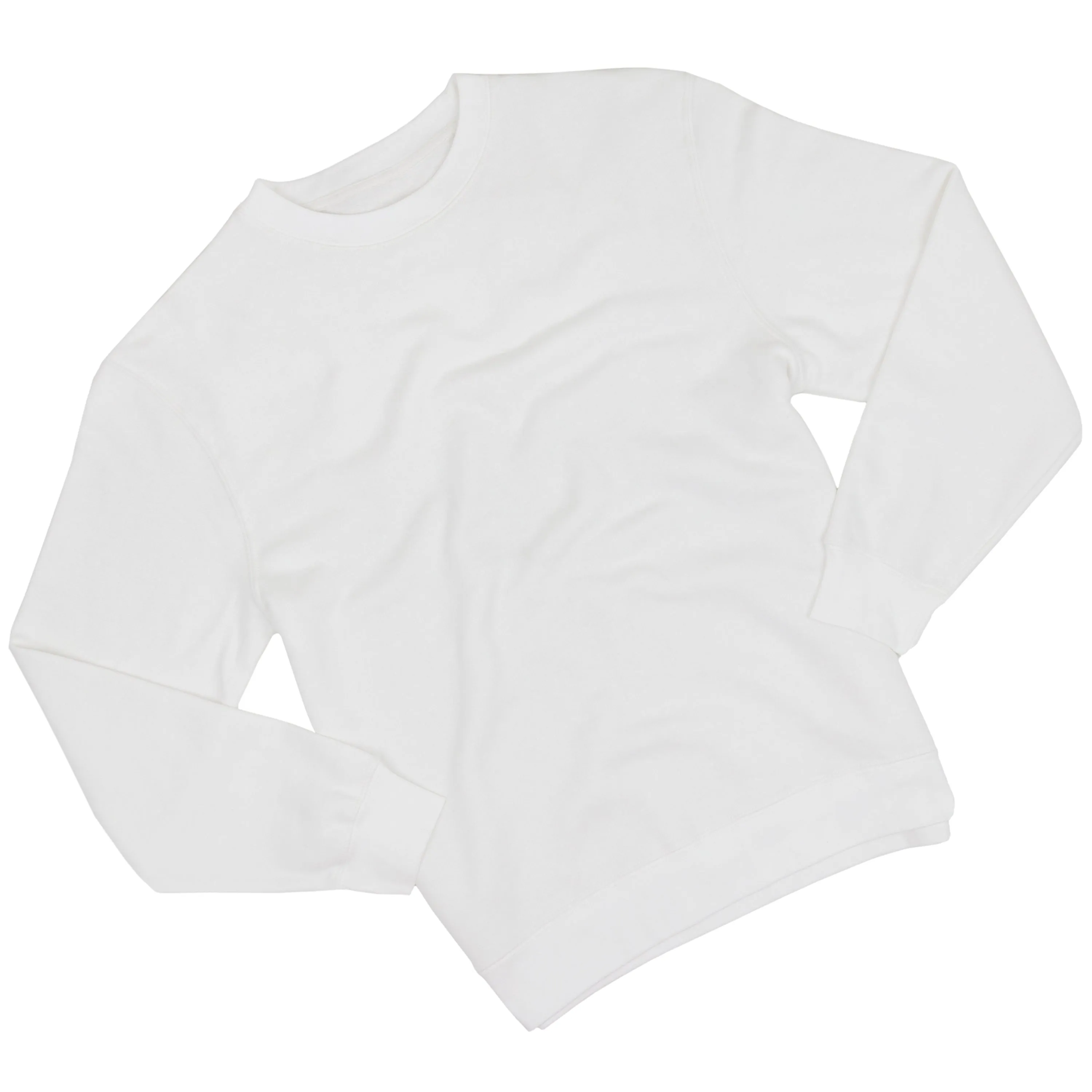 Premium White Crewneck Pullover