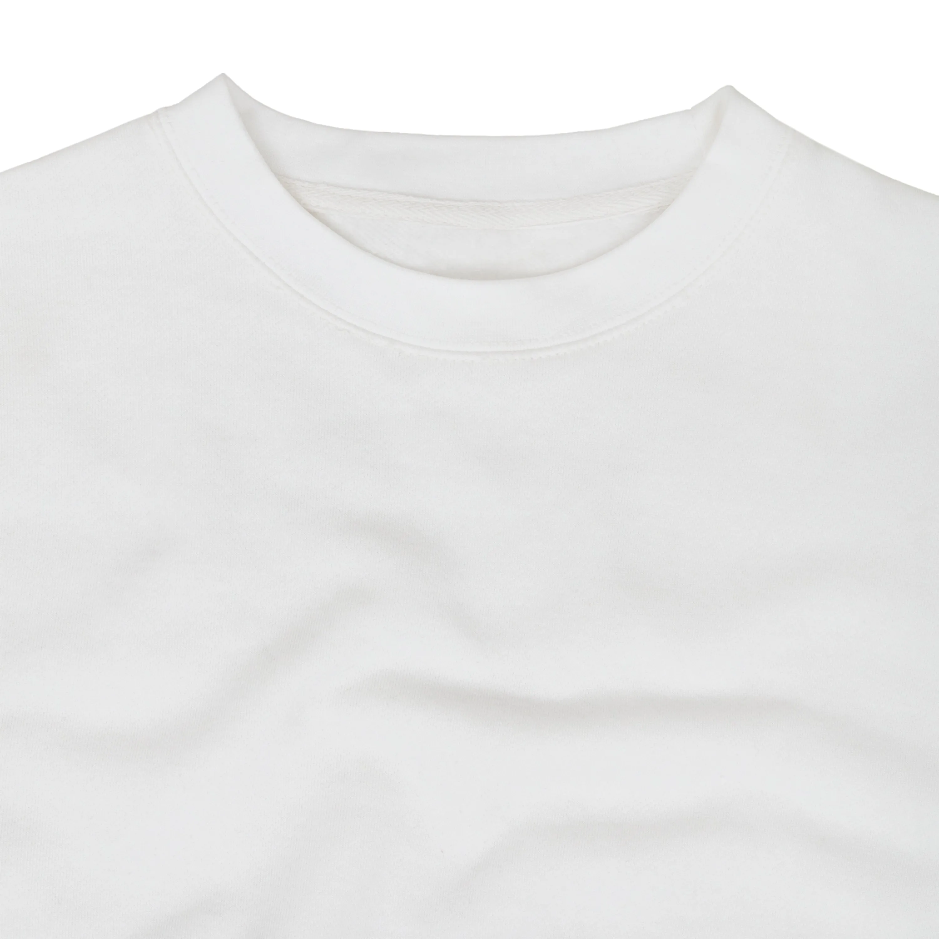 Premium White Crewneck Pullover