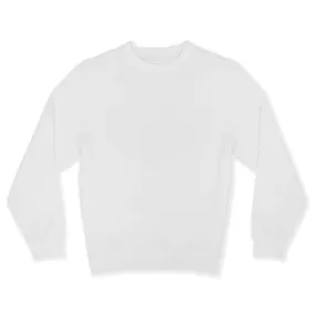 Premium White Crewneck Pullover