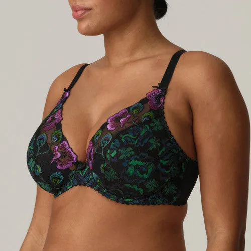 Prima Donna San Angel Half Padded Plunge Bra 0163492 Peacock Feather