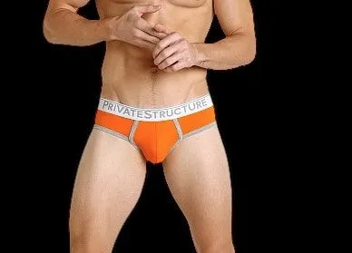 Private Structure Brief Quantum Cotton Briefs Orange 3610 8