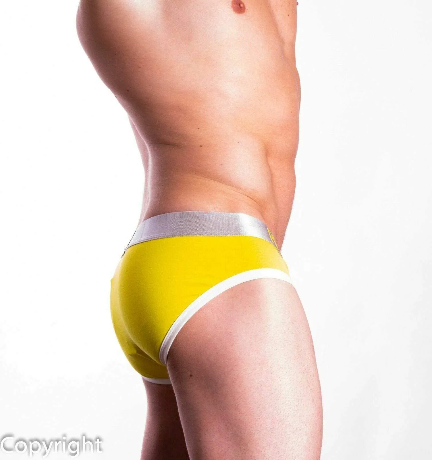 Private structure Brief SOHO Spectrum X Cotton Briefs Slips Yellow 3683 49