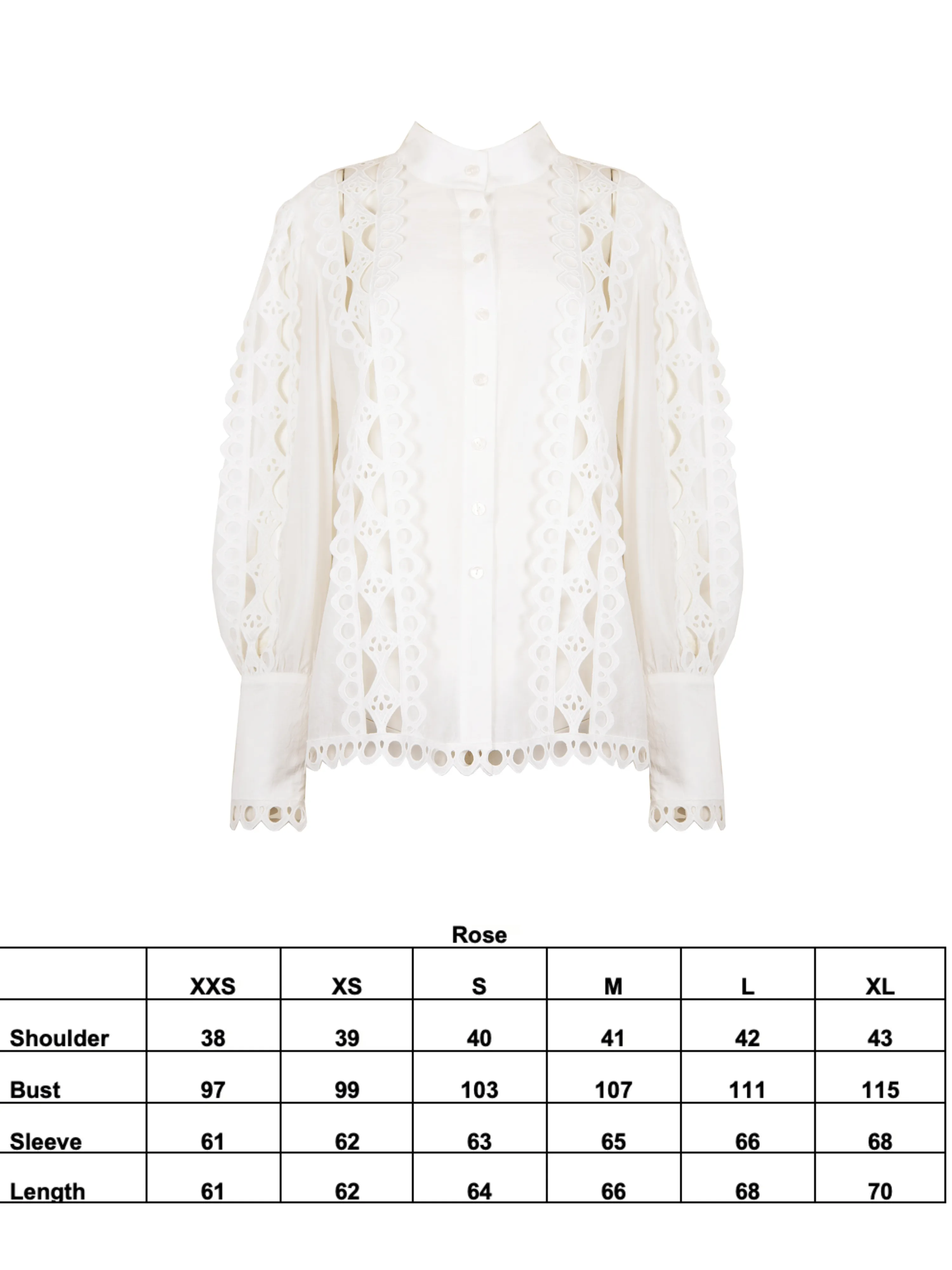 ROSE BLOUSE WHITE