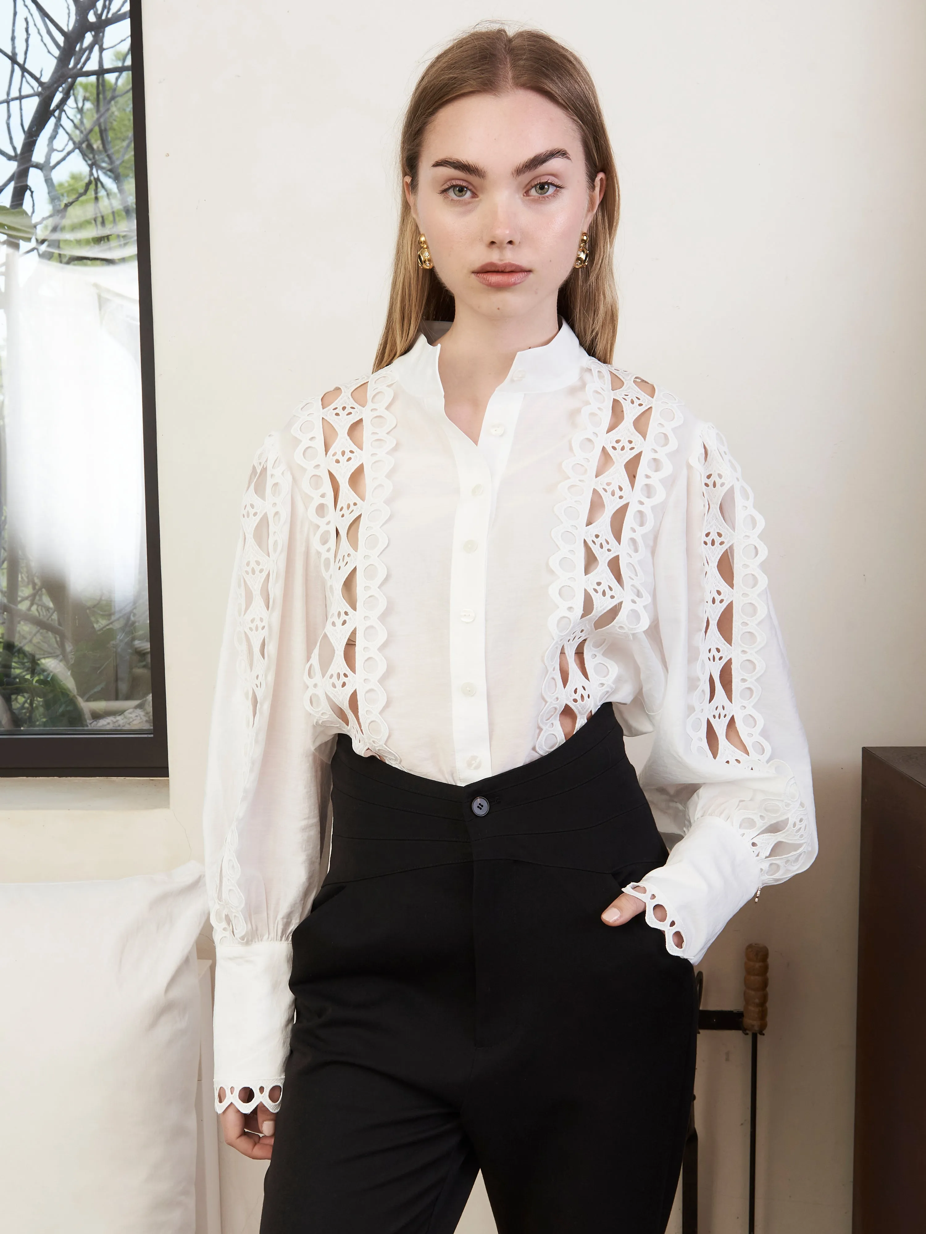 ROSE BLOUSE WHITE