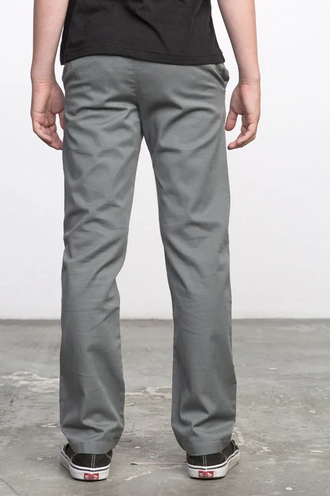 RVCA Weekday Boys Pants - Smoke