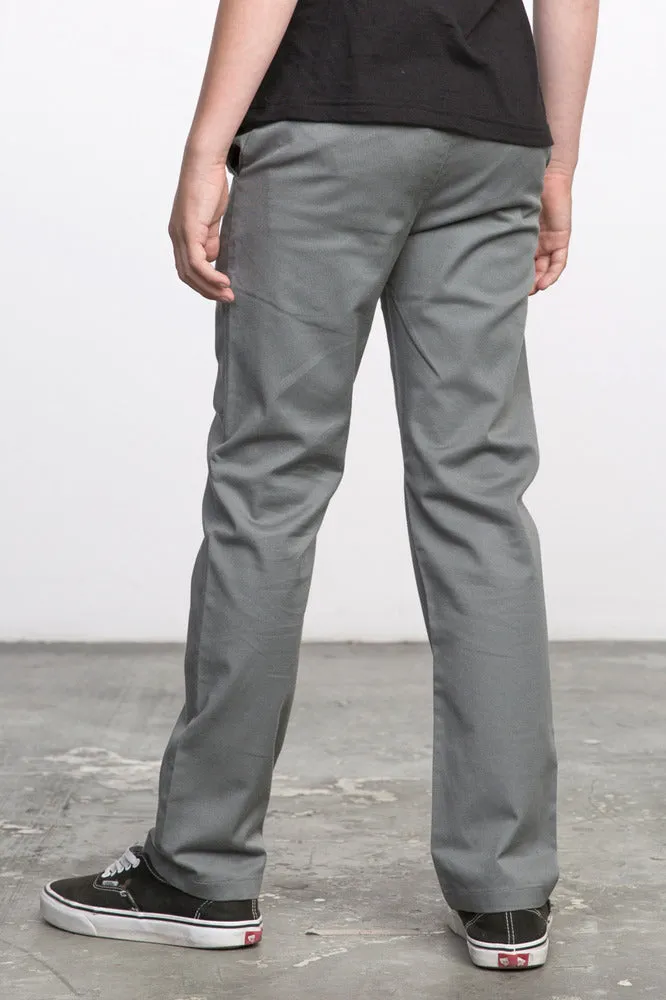 RVCA Weekday Boys Pants - Smoke