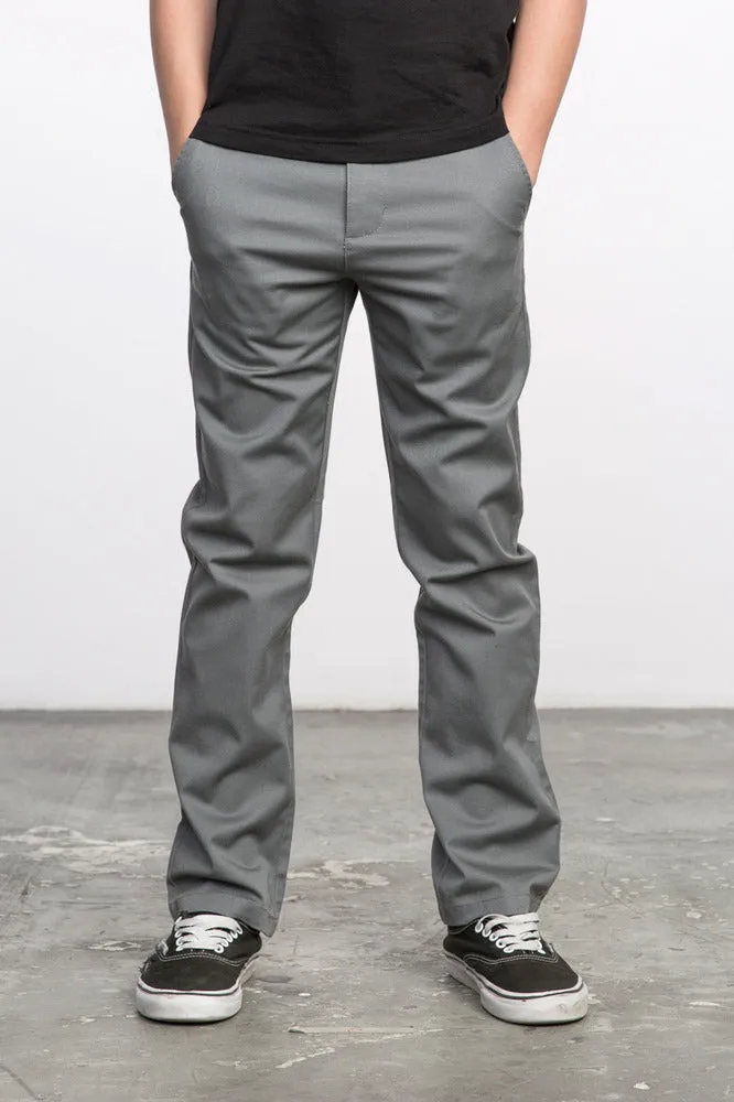 RVCA Weekday Boys Pants - Smoke