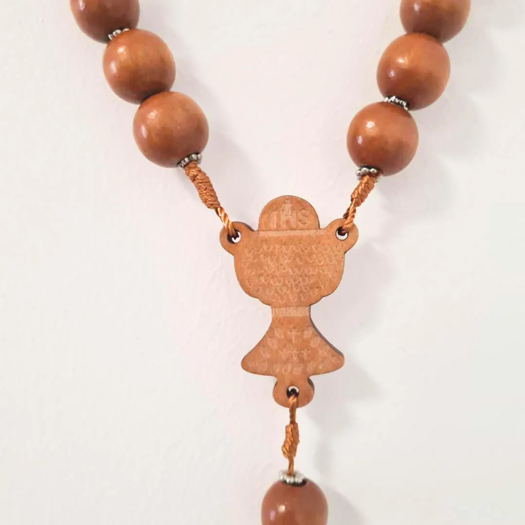 Saint Benedict Wood Wall Rosary