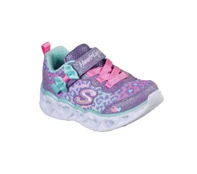 Skechers Infant Heart Lights Girls Trainers - Pink