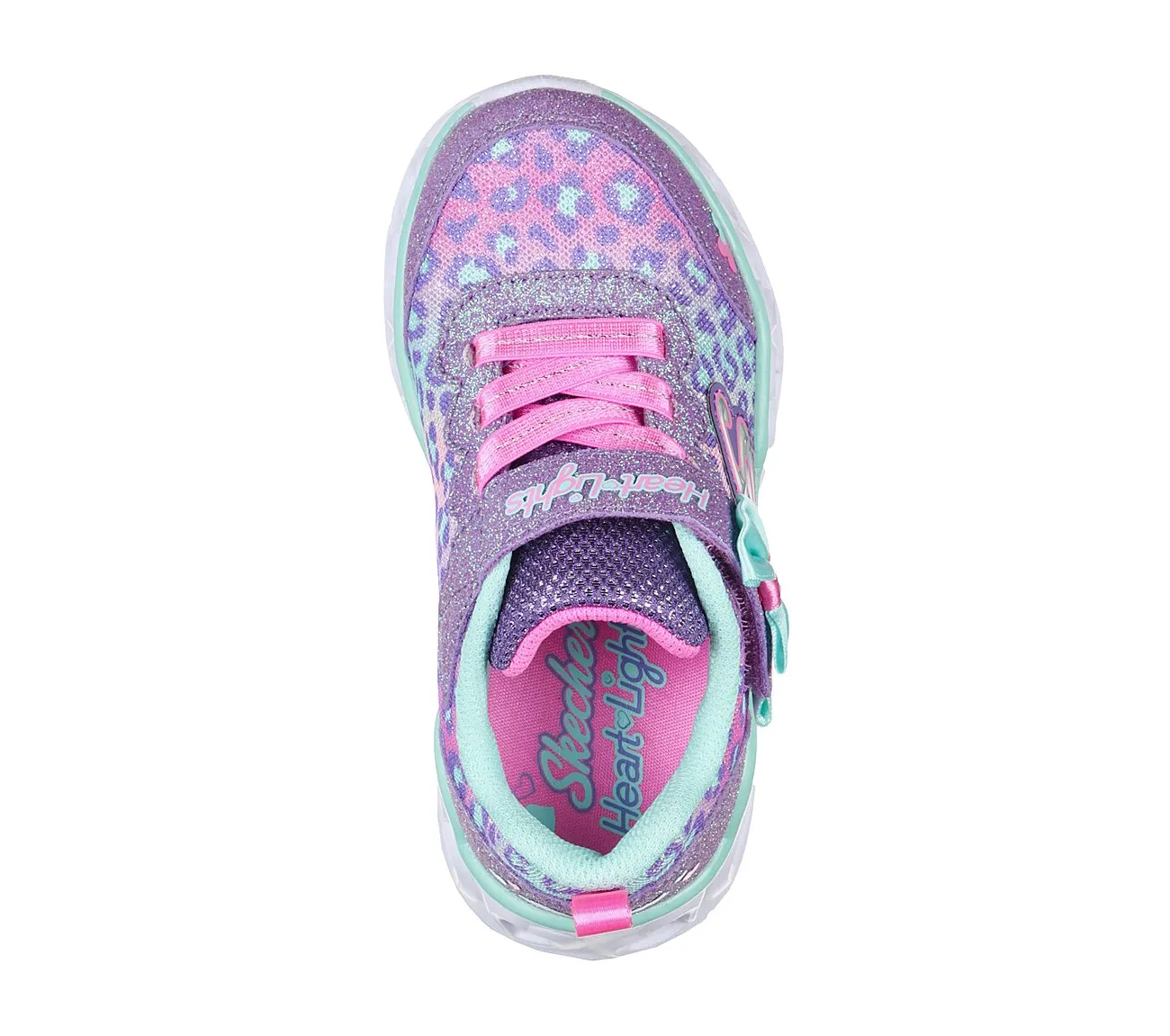 Skechers Infant Heart Lights Girls Trainers - Pink