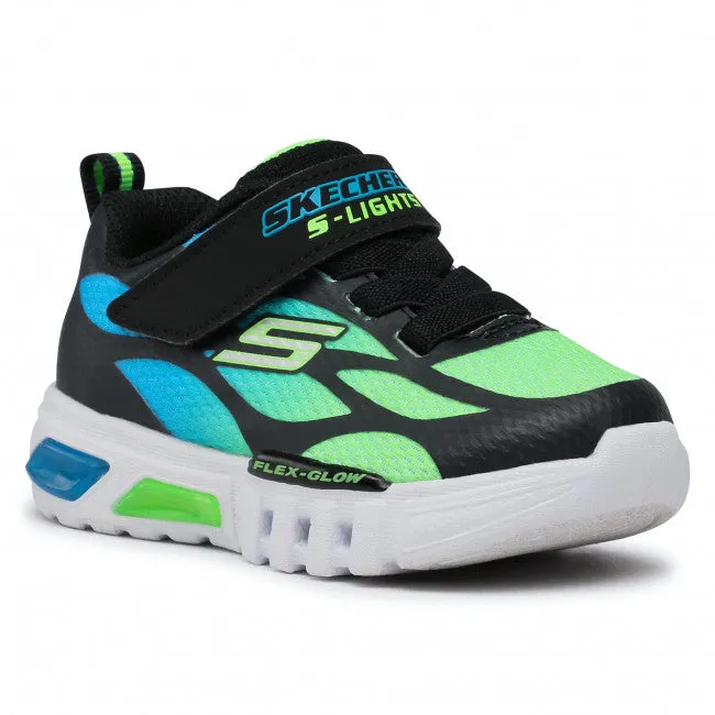 Skechers Kids S Lights Flex-Glow Dezlo Kids Trainer - Blue