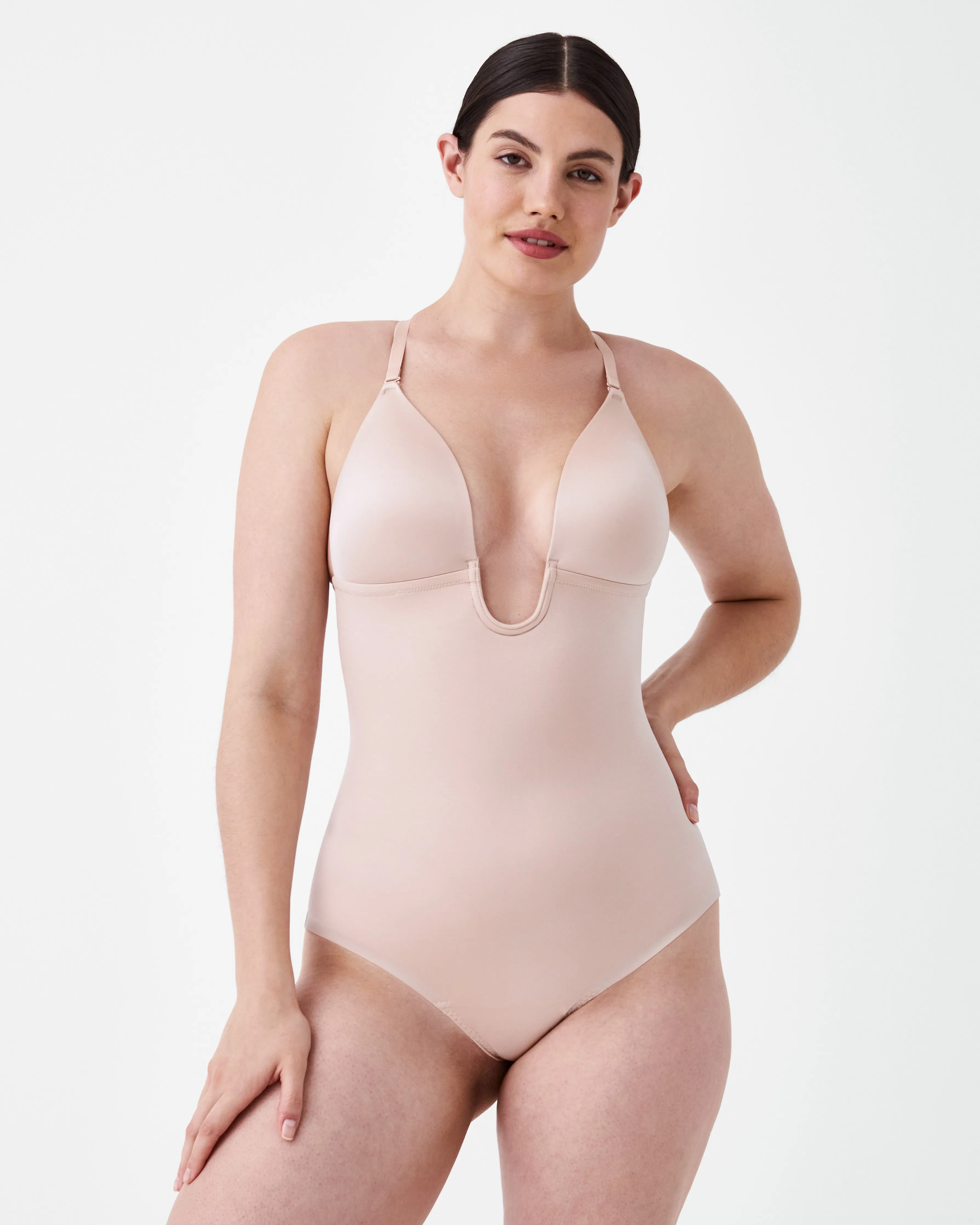 SPANXshape Suit Your Fancy Plunge Low-Back Thong Bodysuit