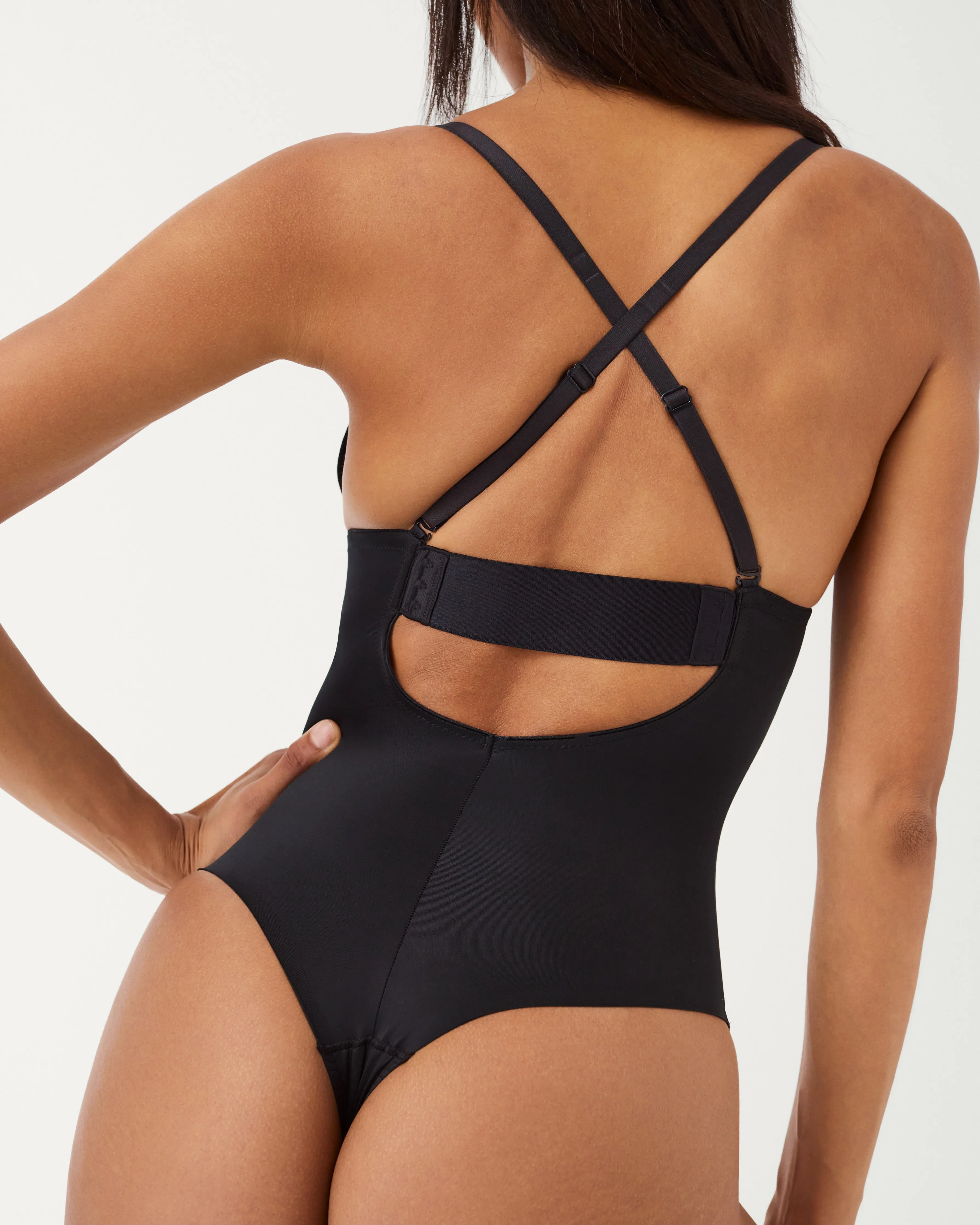 SPANXshape Suit Your Fancy Plunge Low-Back Thong Bodysuit