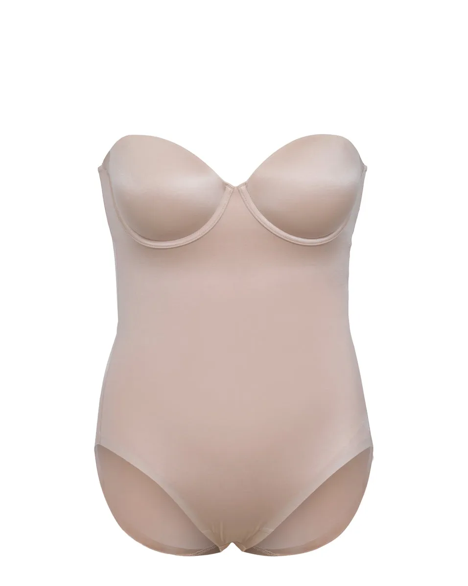 SPANXshape Suit Your Fancy Strapless Cupped Brief Bodysuit