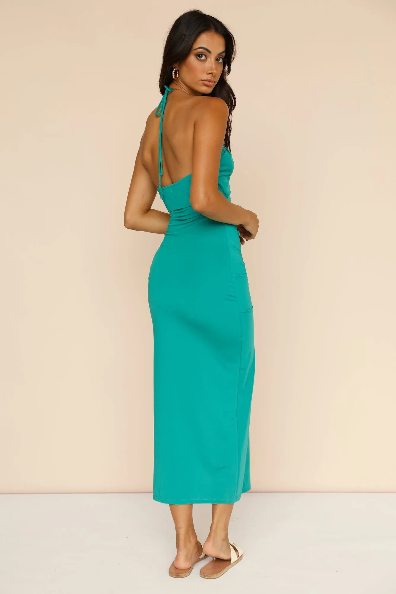 Stay Tonight Maxi Dress Green