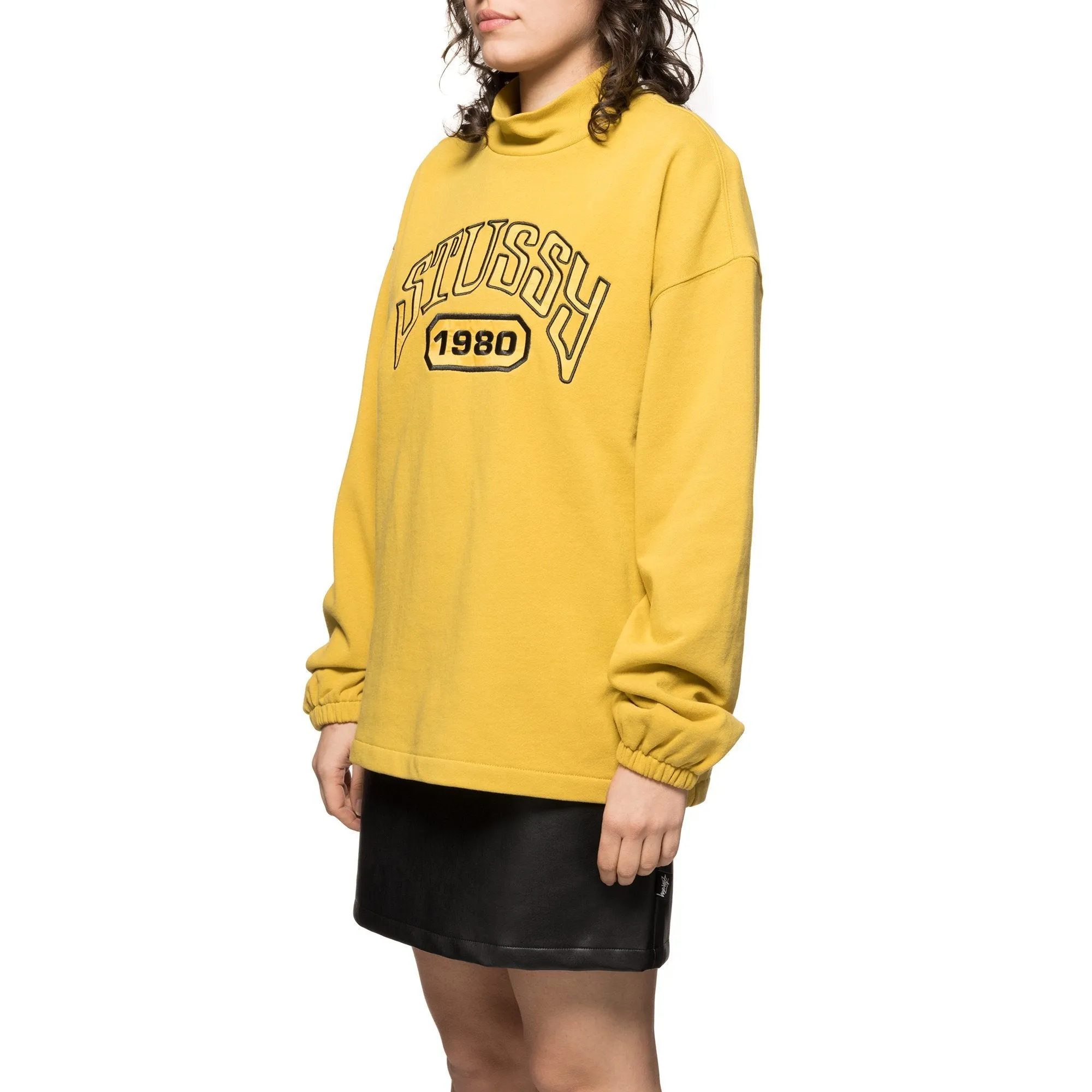 Stussy Tribute Terry Mock Neck Mustard