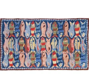 Swimming Fish Wool Rug