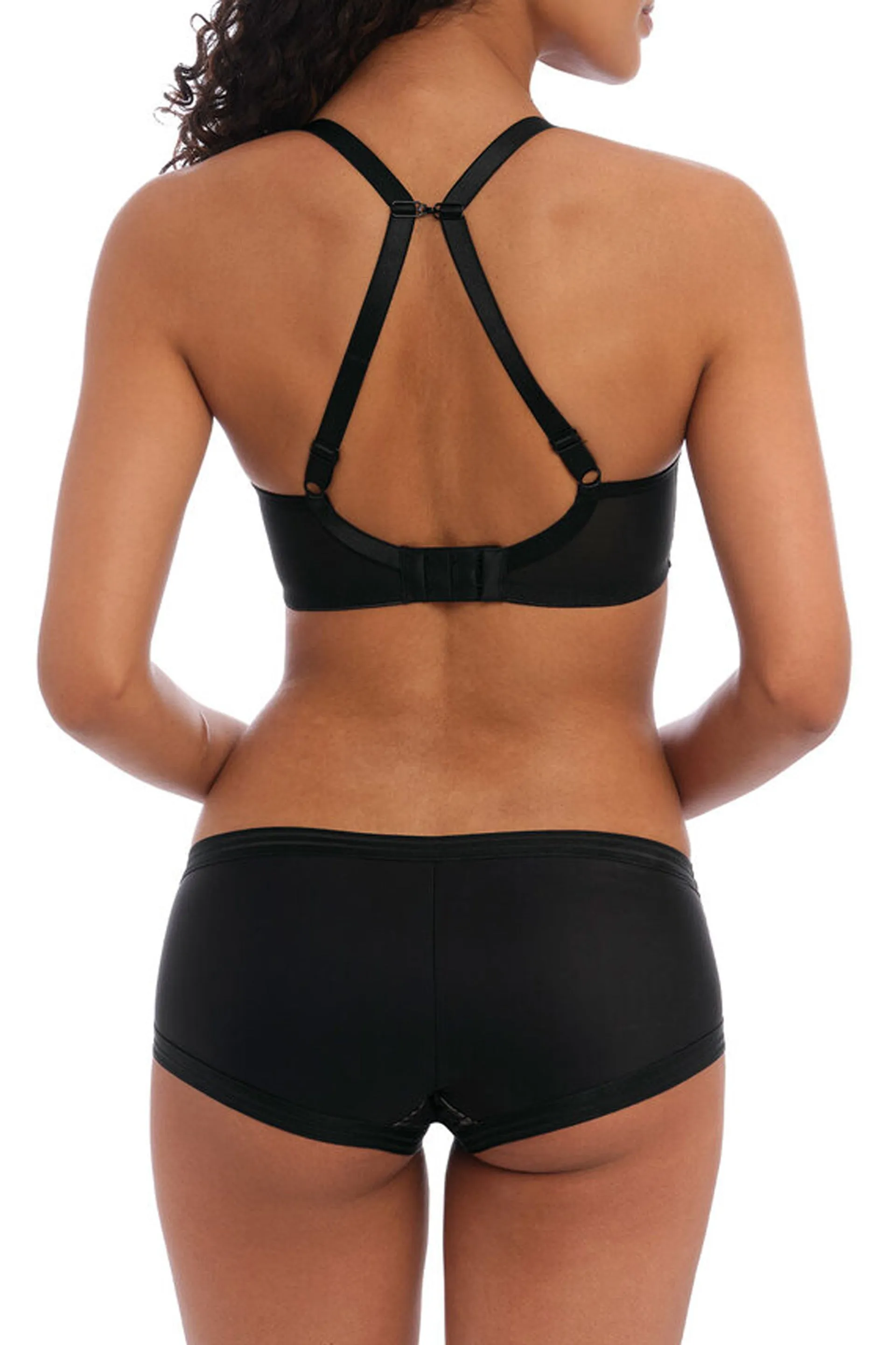 Tailored Moulded Plunge T-shirt Bra Black