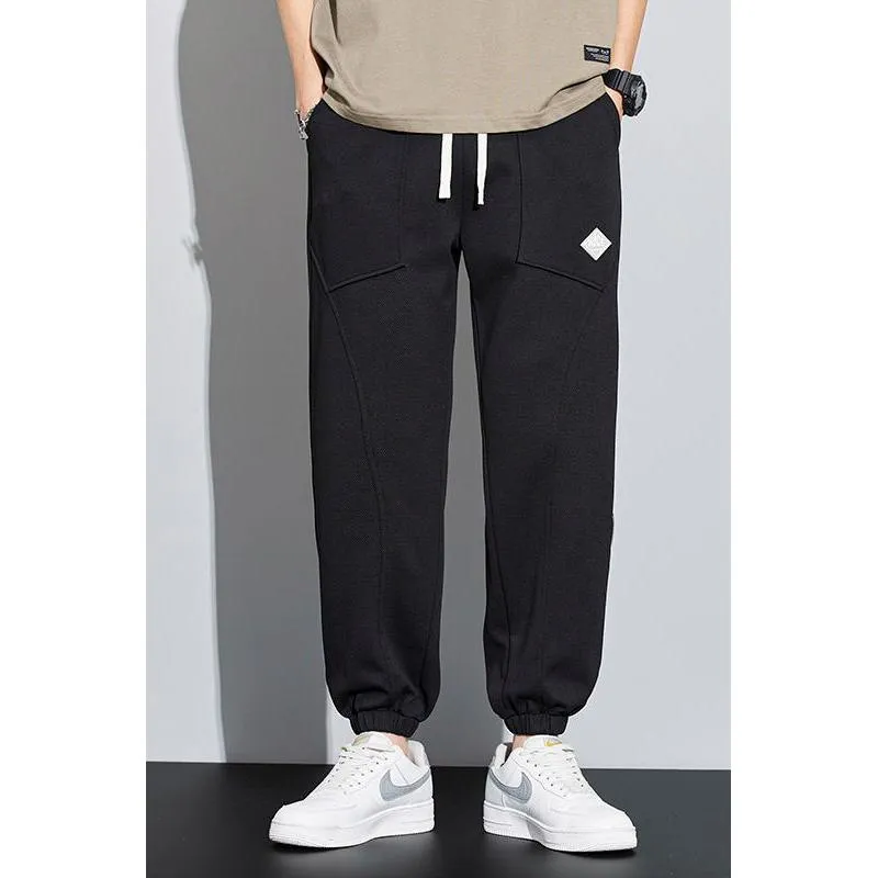 Tapered Knitted Sports Patched Pocket Sweatpant