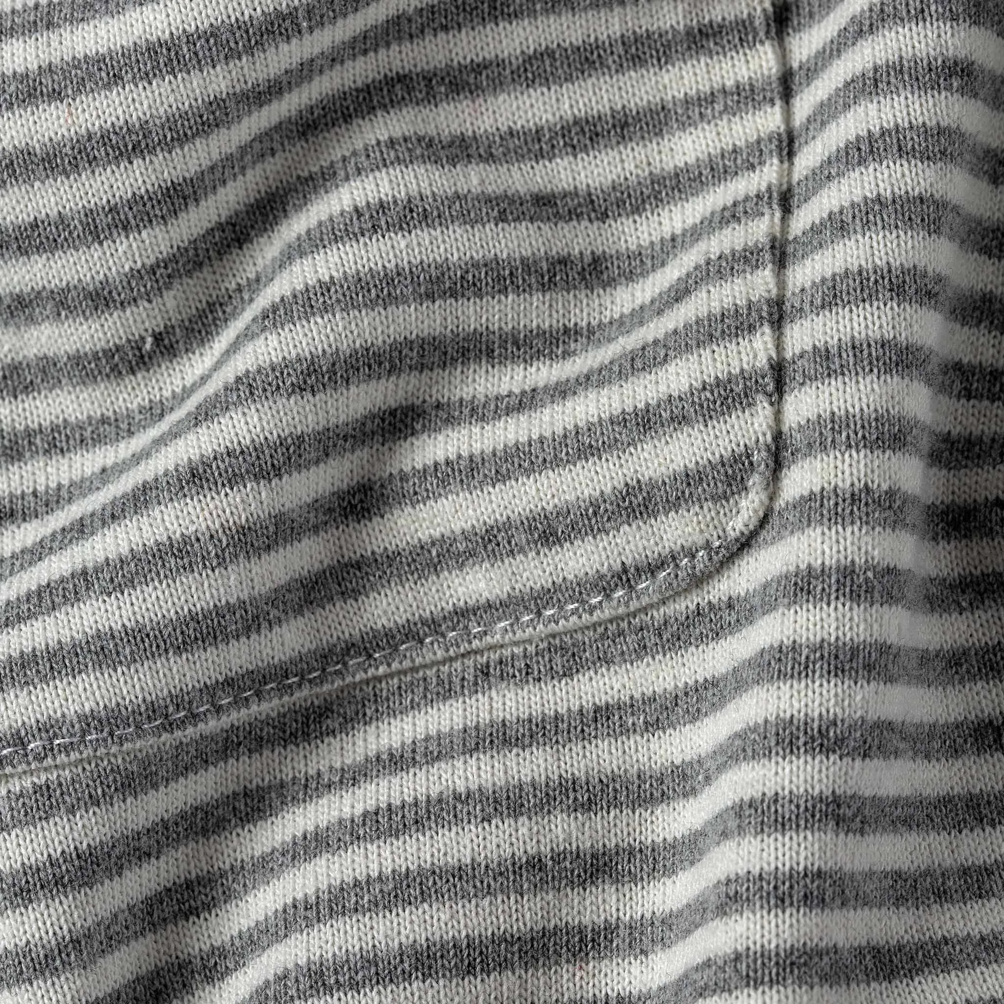 The Heavy Bag Tee in Ash Stripe